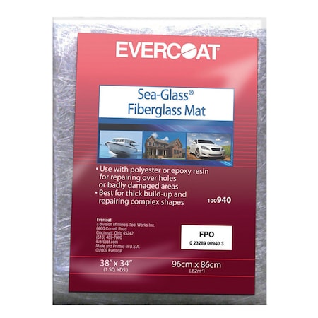 Evercoat Evercoat Sea-Glass Fiberglass Mat 1 yd 100940